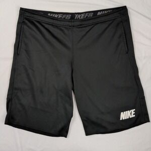 Nike FB Therma Fit Rogue Fleece Athletic Shorts Mens XL Black Football